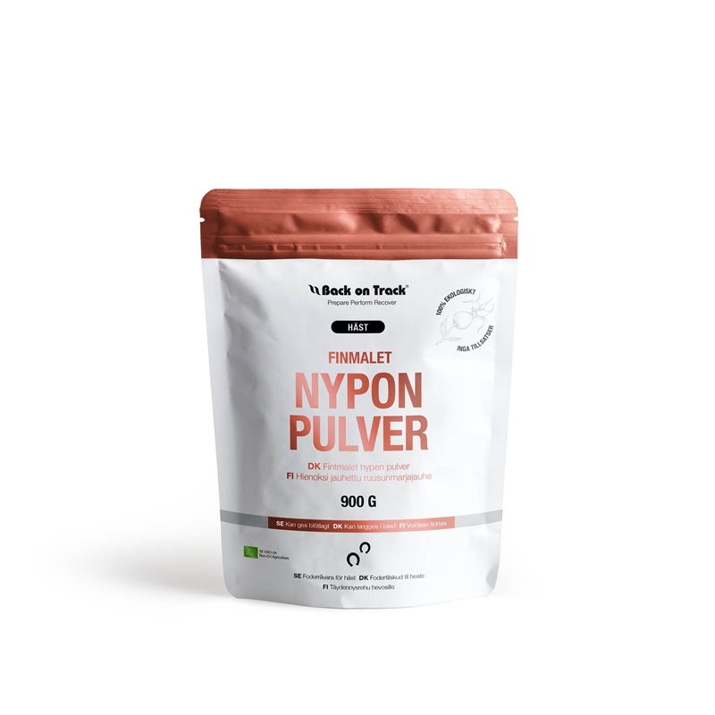Back On Track Nyponpulver 900 gr, finmalt ekologiskt