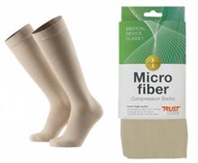 Microfiber tunn kompressionsstrumpa