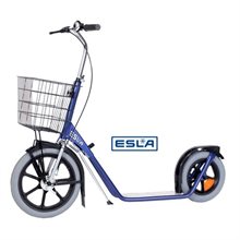 ESLA Sparkcykel 2-hjulig med rak styrstång och solida däck