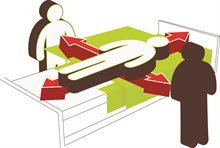 Draglakan med glidtyg, 4-vägs 140x180 cm