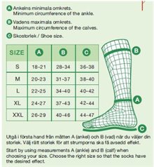 Microfiber tunn kompressionsstrumpa